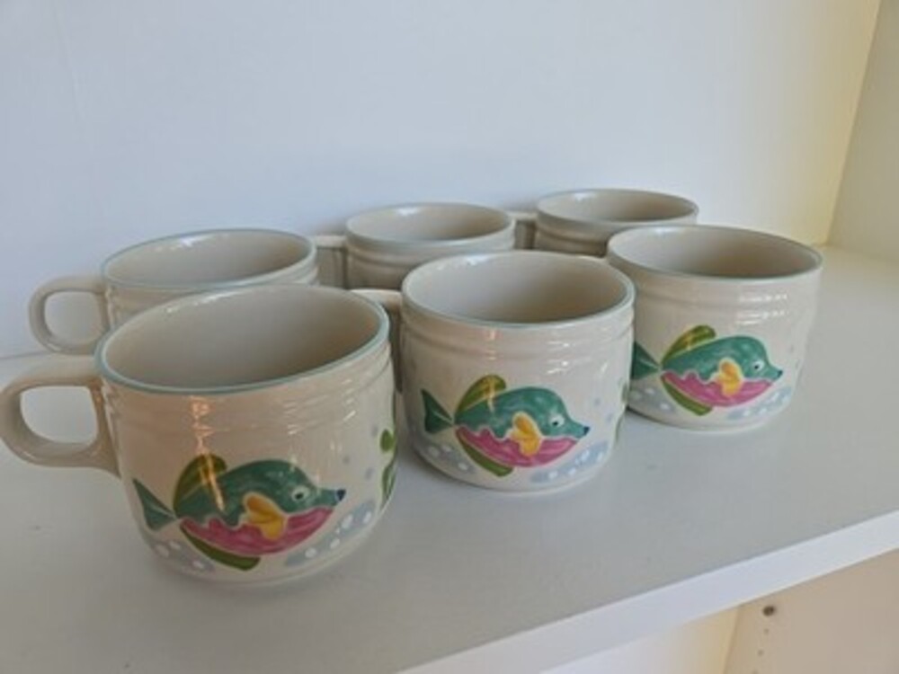 Coffee Mugs Studio Nova Great Barrier Reef Tropical Fish Design- Set Of 6